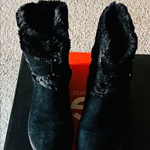 Guess rich black flat boots